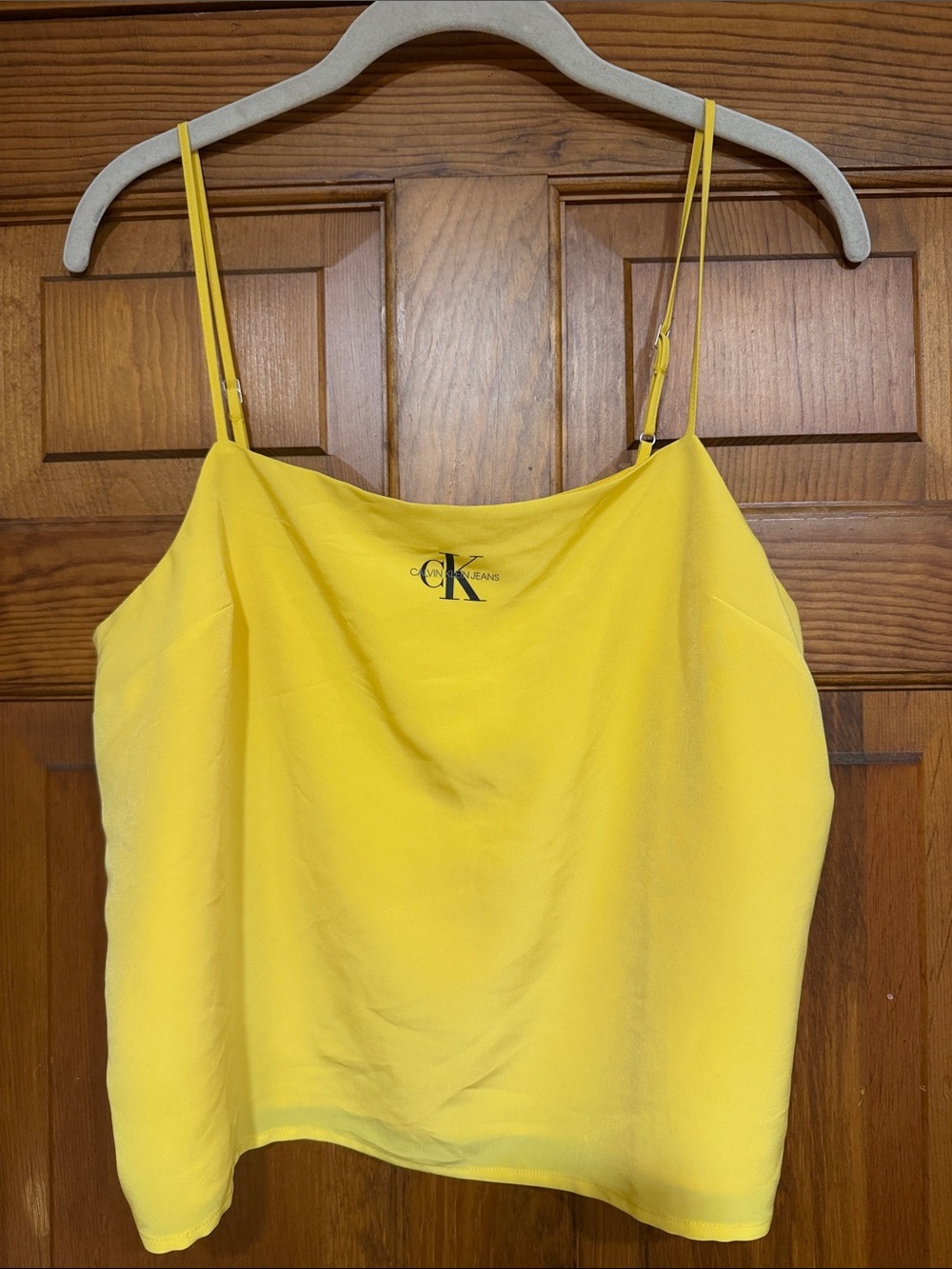 Calvin Klein Bright Yellow Adjustable Strap Camisole